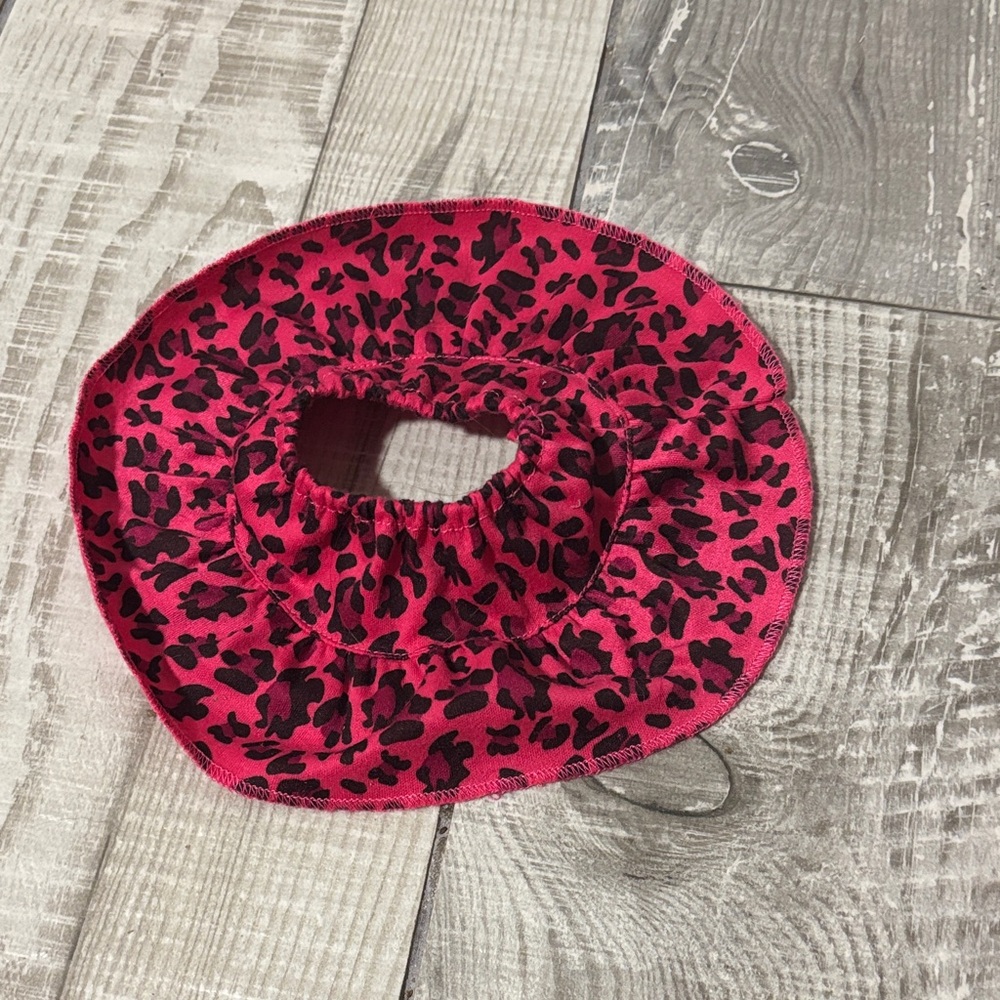 Red Leopard Print Scrunchie